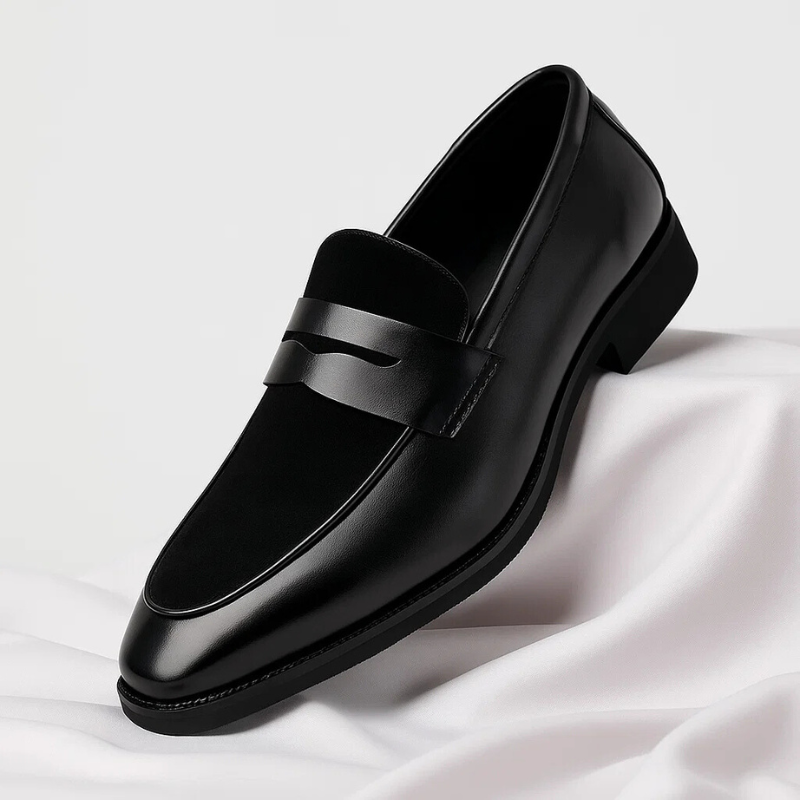 Callen - Two Tone Penny Loafers Slip On Shoes