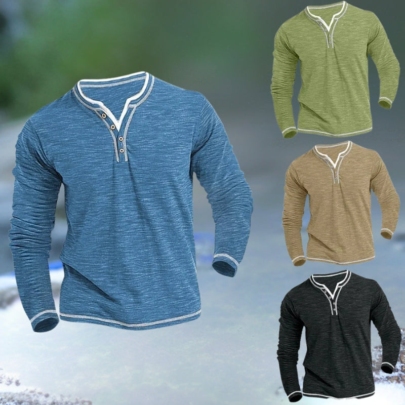 Burkhardt -  Long-sleeved V-Neck Shirt