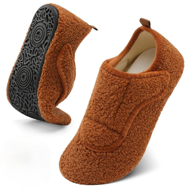Renaana - Lightweight Wide Slipper With Rubber Sole