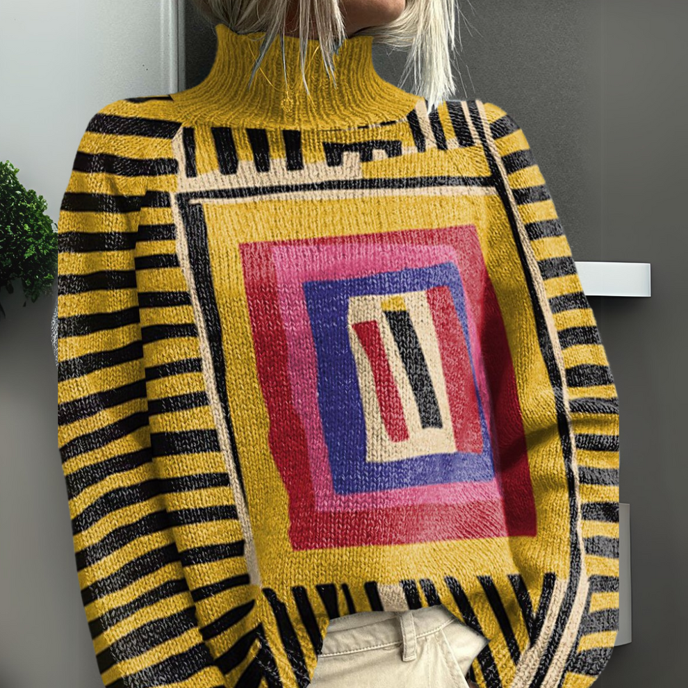 Rasha - Colorful Printed Sweater