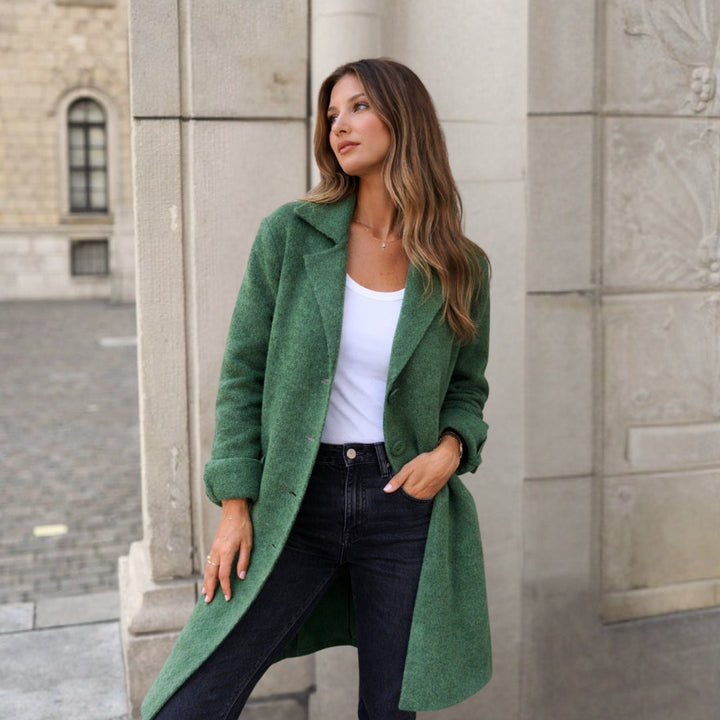 Annita - Elegant Button-Up Coat