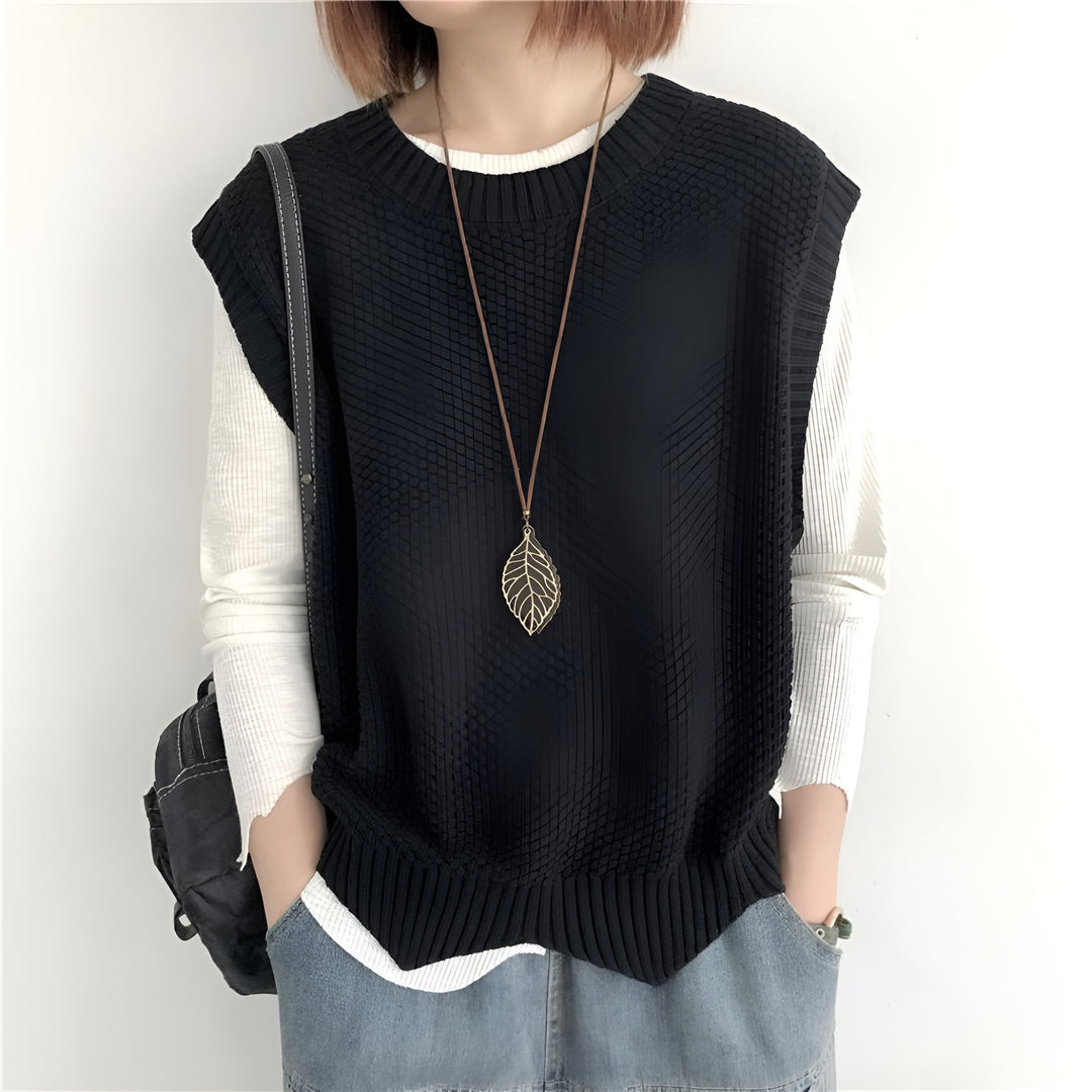 Ramona -  Round Neck Knitted Sweater
