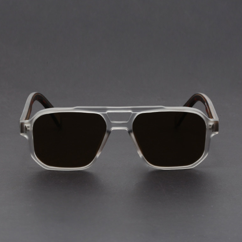 Kieran - Dual-Tone Square Frame Sunglasses