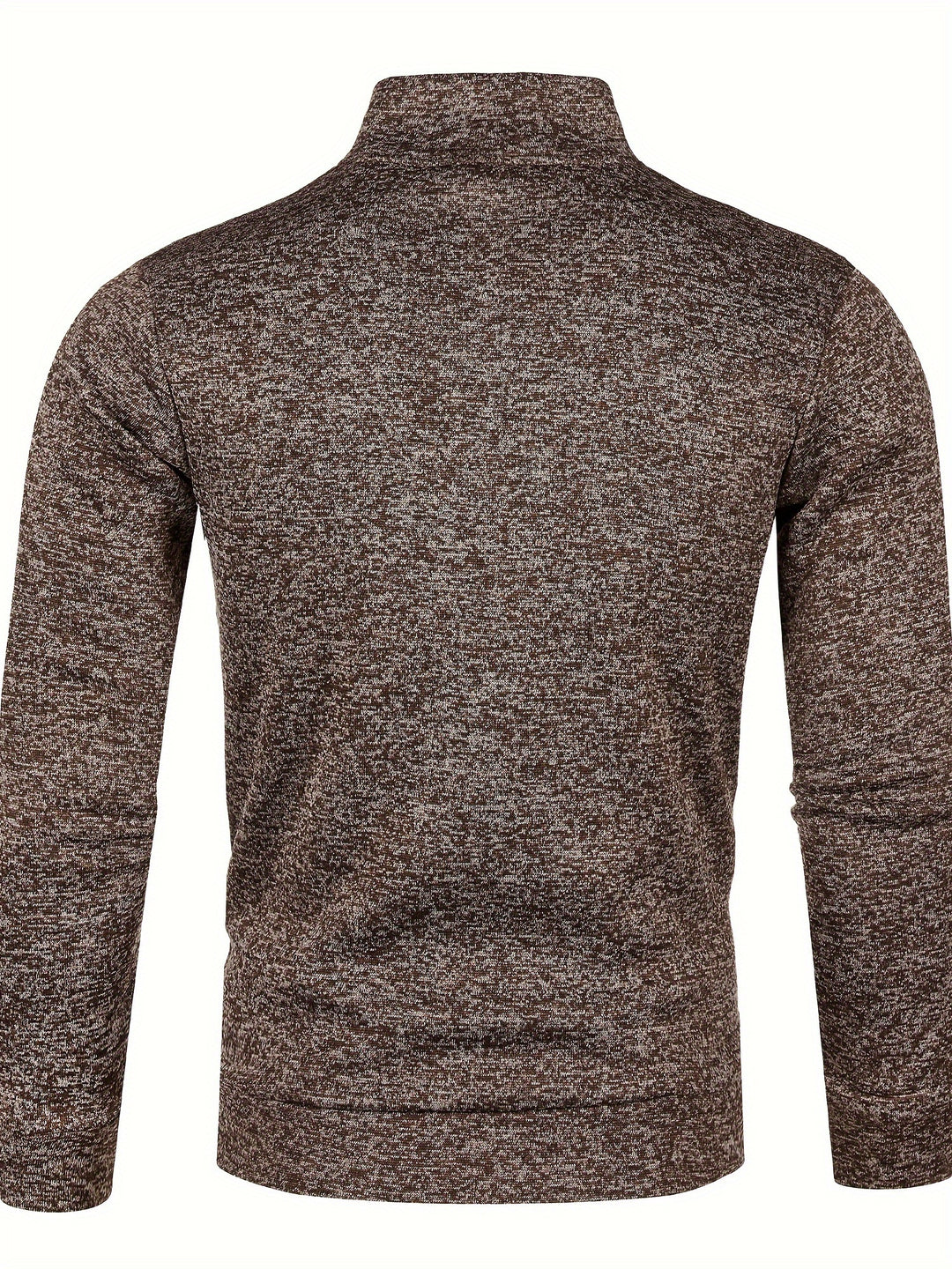 Grzegorz - Long Sleeve Knitted Jacket With Zip Up