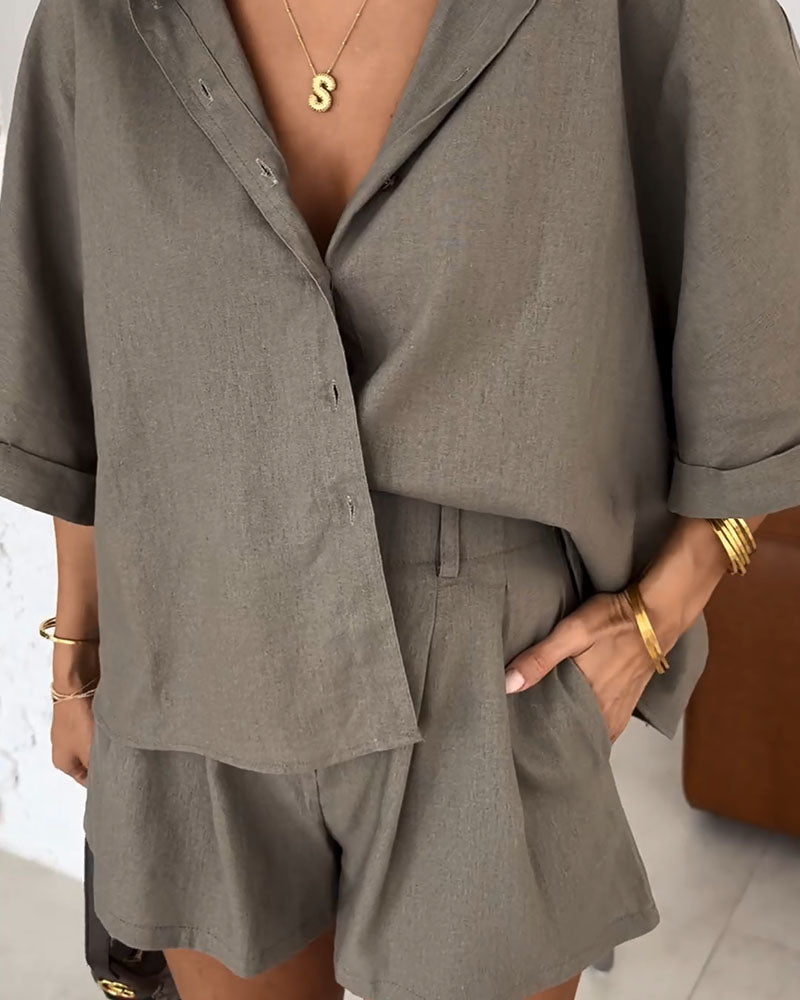 Cumatozz - Elegant Loose Two Piece Set