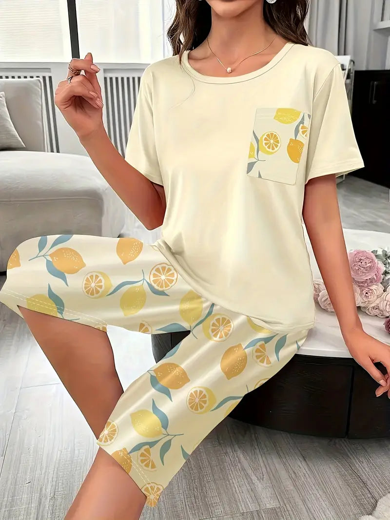 Kinsley - Comfortable Floral Print Loungewear Set