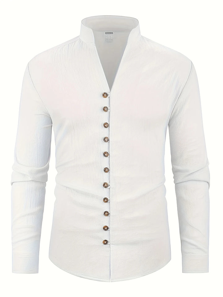 Shayne - Lightweight Cotton Linen Long Sleeve Shirt