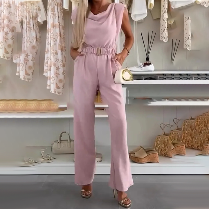 Lyda - Sleeveless Jumpsuit With Belt