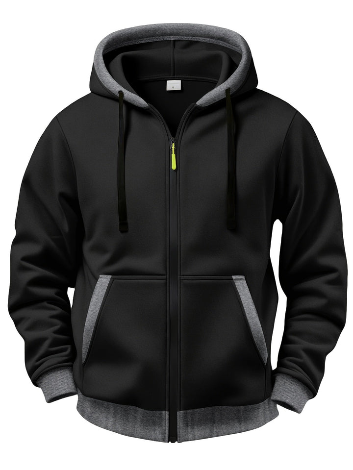 Fiothyview - Casual Long Sleeve Winter Hooded With Zipper