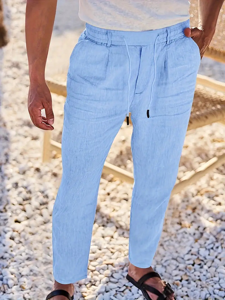 Nichols - Linen Loose Fit Drawstring Pant