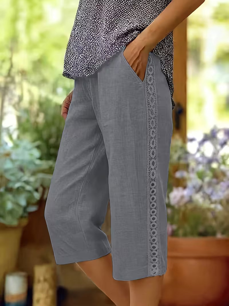 Arnisa - Comfortable Summer Side Lace Pocket Pant