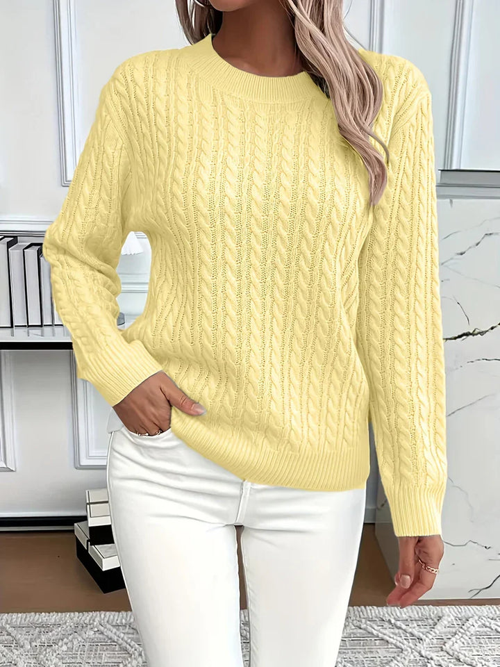 Quinisha - Cable Knitted Sweater