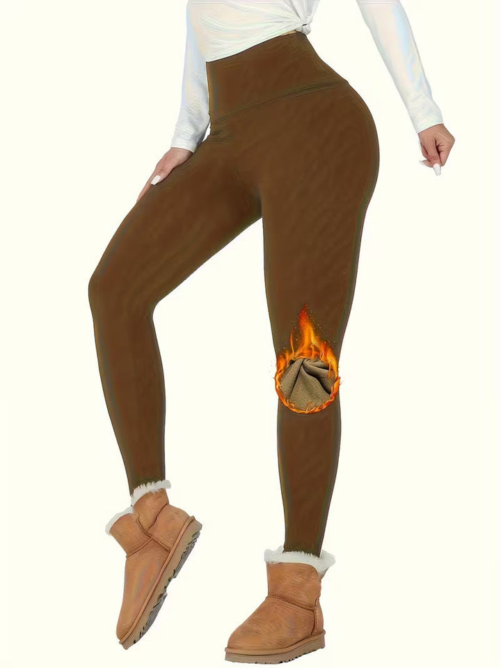 Clarelle - Thermal Fleece Lined High Waisted Leggings