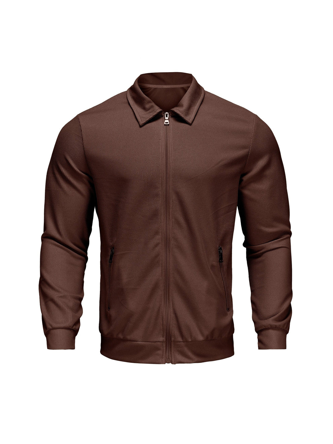 Marvin - Casual Polyester Zip-Up Jacket