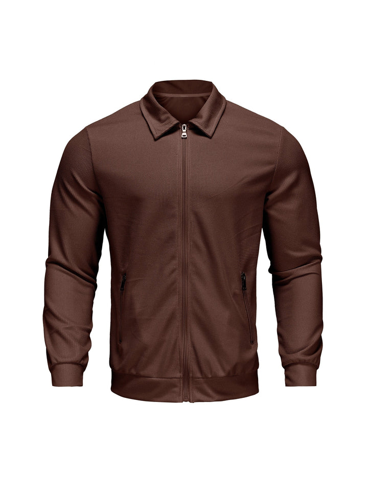 Marvin - Casual Polyester Zip-Up Jacket
