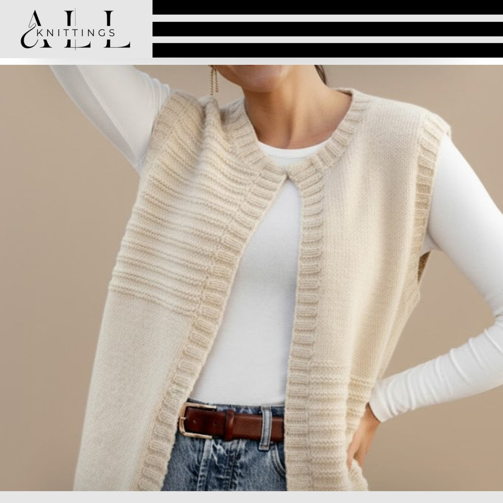 Zaneetitha - Sleeveless Round Neck Layering Vest