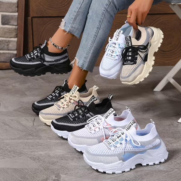 Shukeaflow - Comfortable Knitted Sneakers