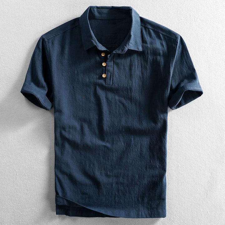 Damien - Linen Polo Shirt