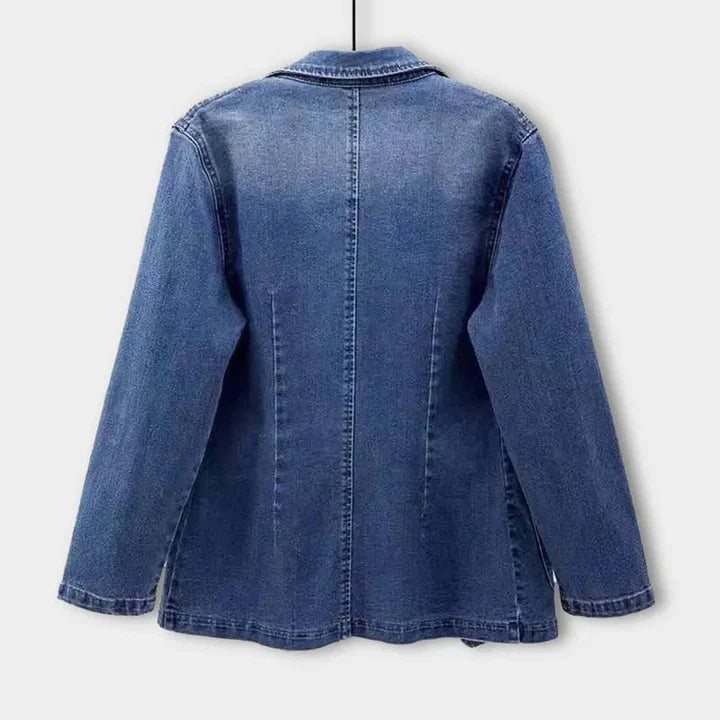 Enara - Fluid Denim Jacket With Pockets