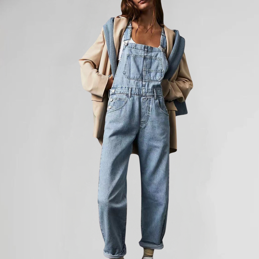 Jacqui - Comfortable Denim Jumpsuit