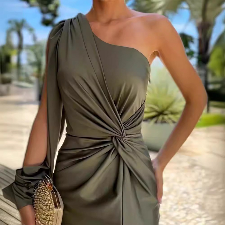 Nanette - Luxury One Shoulder Long Dress