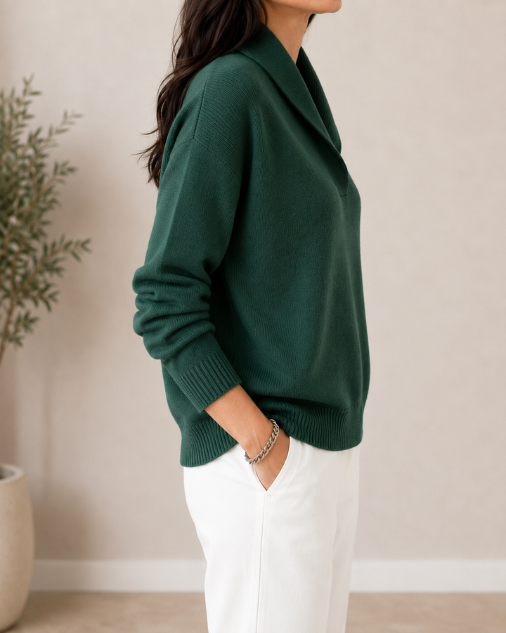 Avelette - Long Sleeve V-Neck Sweater