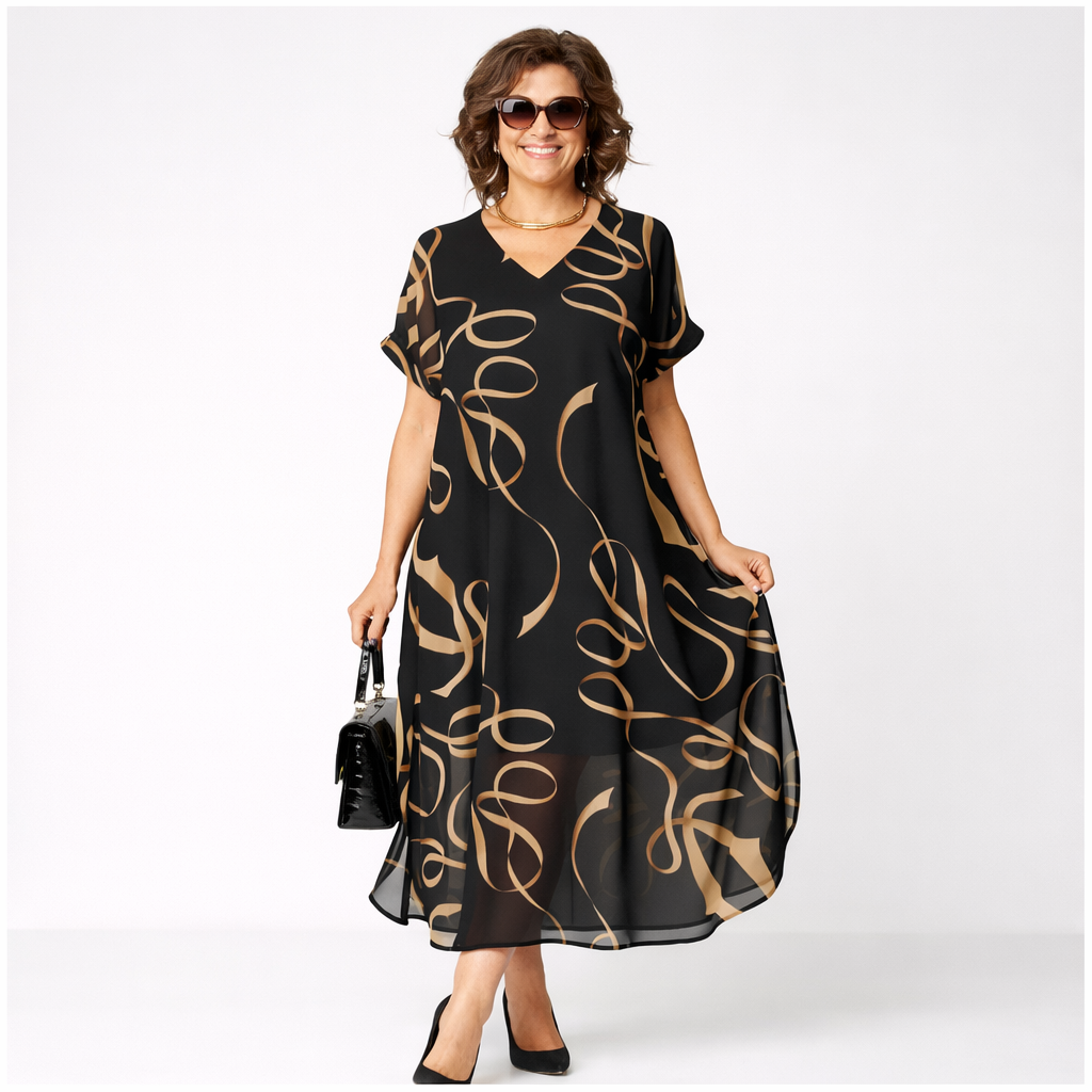 Pavla - Elegant Short Sleeve Dress
