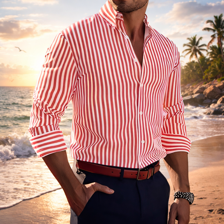 Valerijus - Long Sleeve Striped Shirt