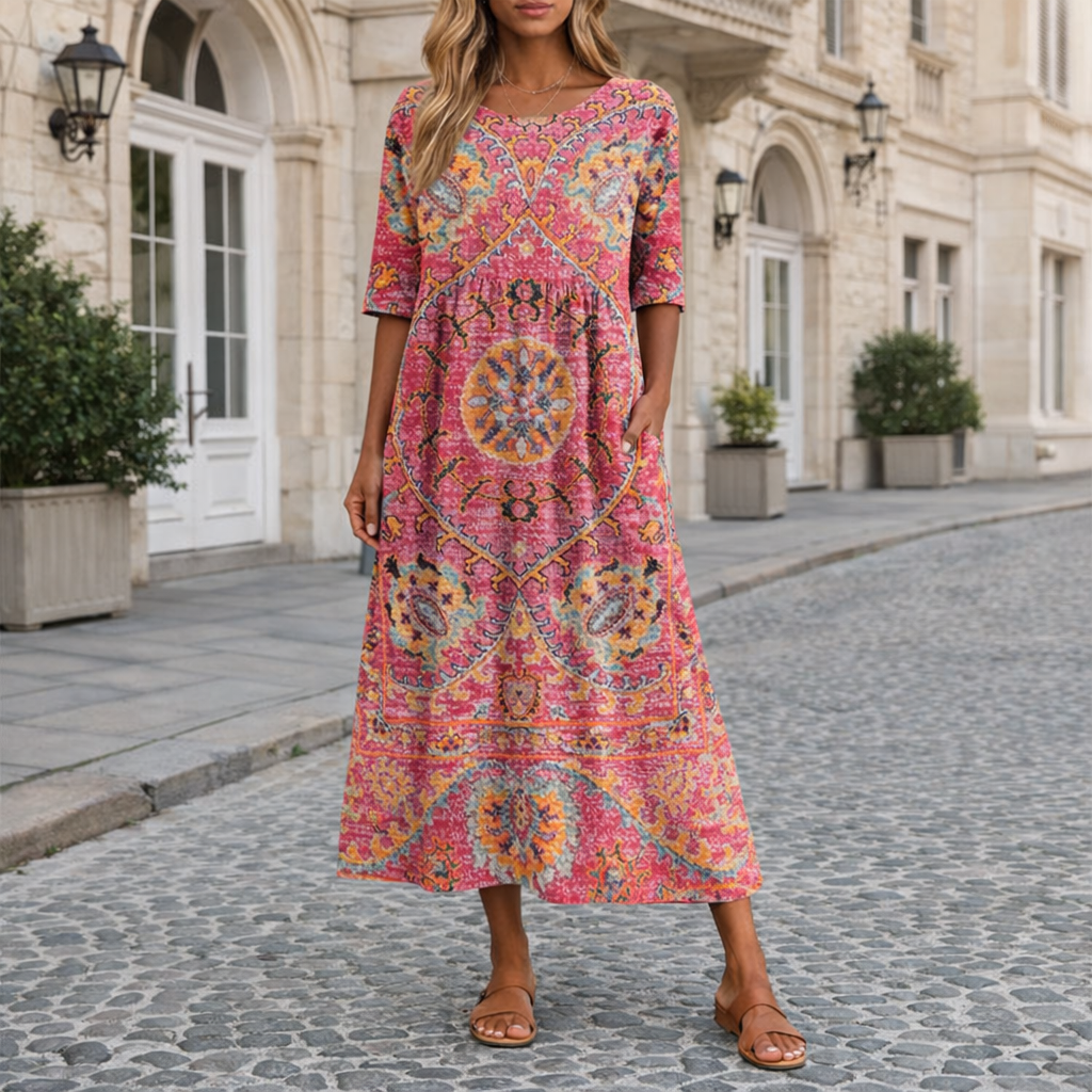 Medeina - Stylish Dress With Print