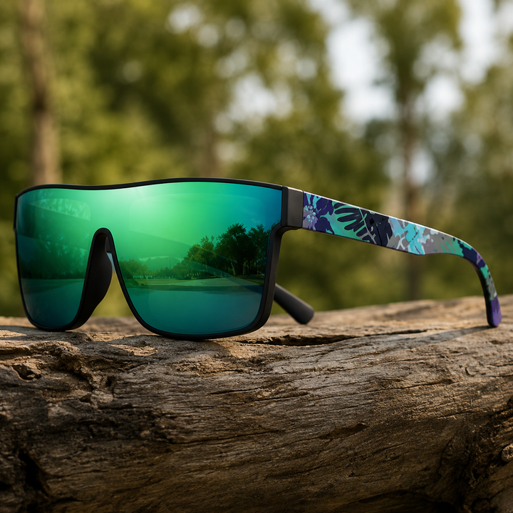 Ivy - Mirrored Sunglasses With Pattern Arms