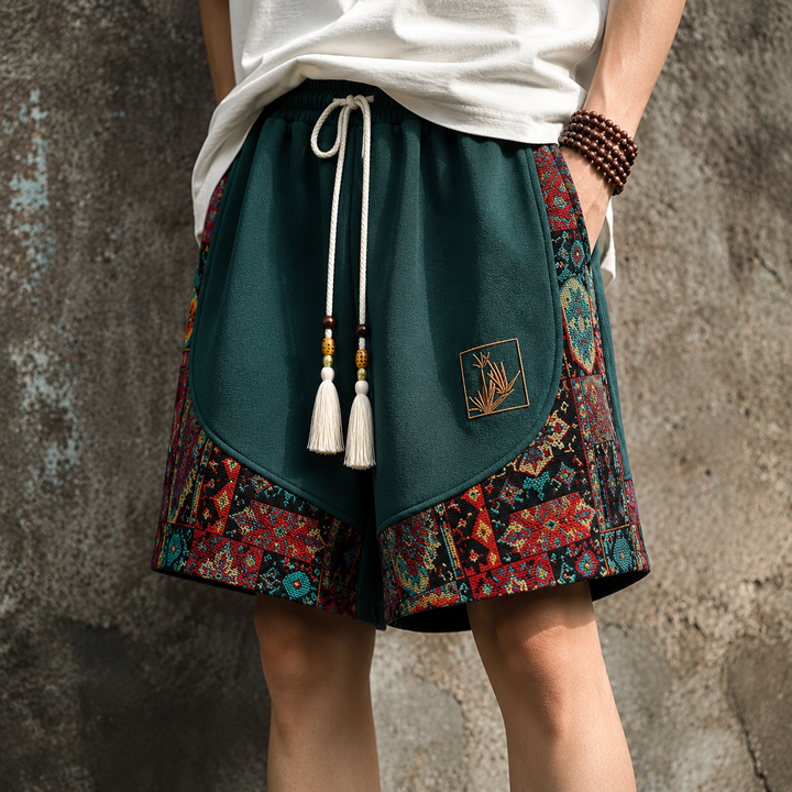 Haren - Boho Inspired Shorts With Elastic Waist