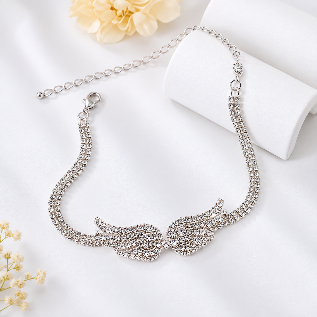 Clarira - Adjustable Angel Wings Anklet