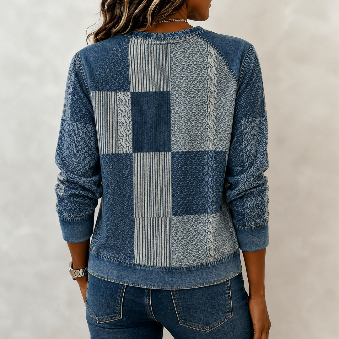 Emilis - Vintage Denim Sweatshirt