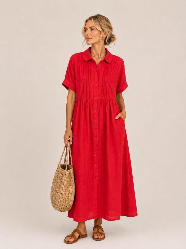 Anjali - Summer Shirt Middi Dress