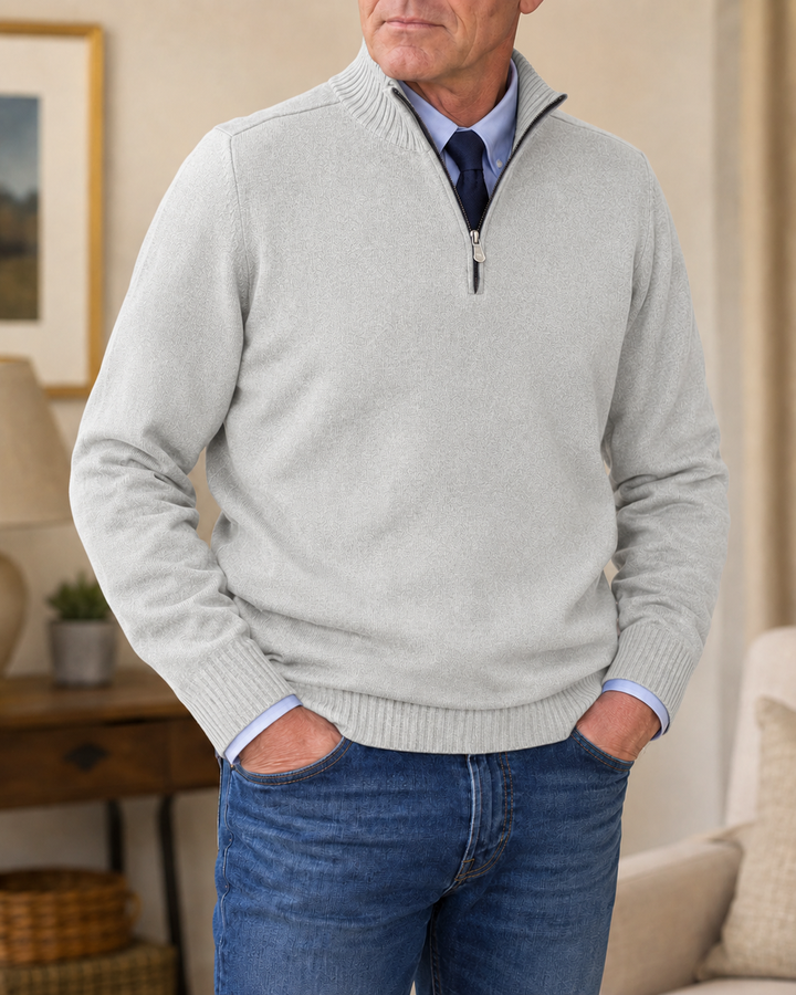 Dimiton - Quarter-Zip Long Sleeve Sweater