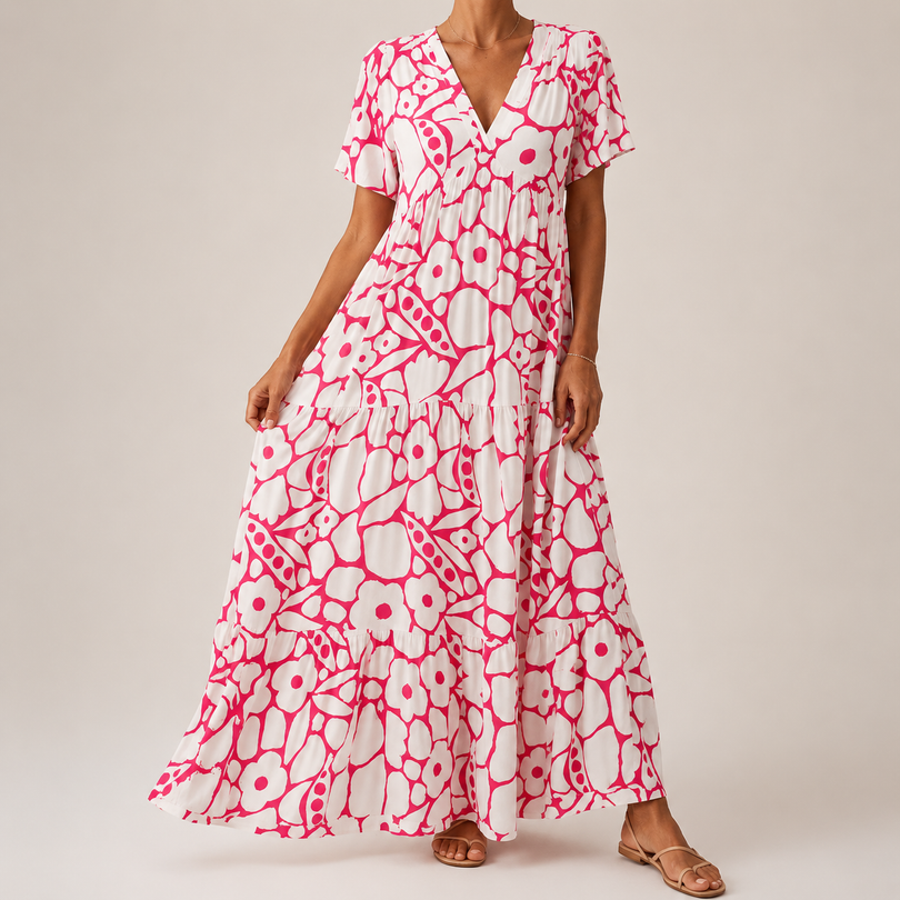 Myrona - Breathable Floral Maxi Dress