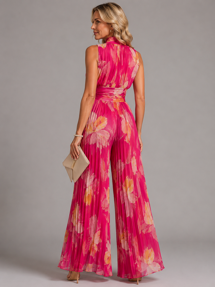 Perrine - Pleated Chiffon Jumpsuit