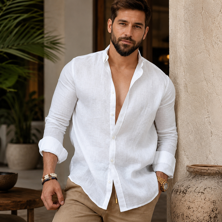 Hyeon - Lightweight Shirt With Button