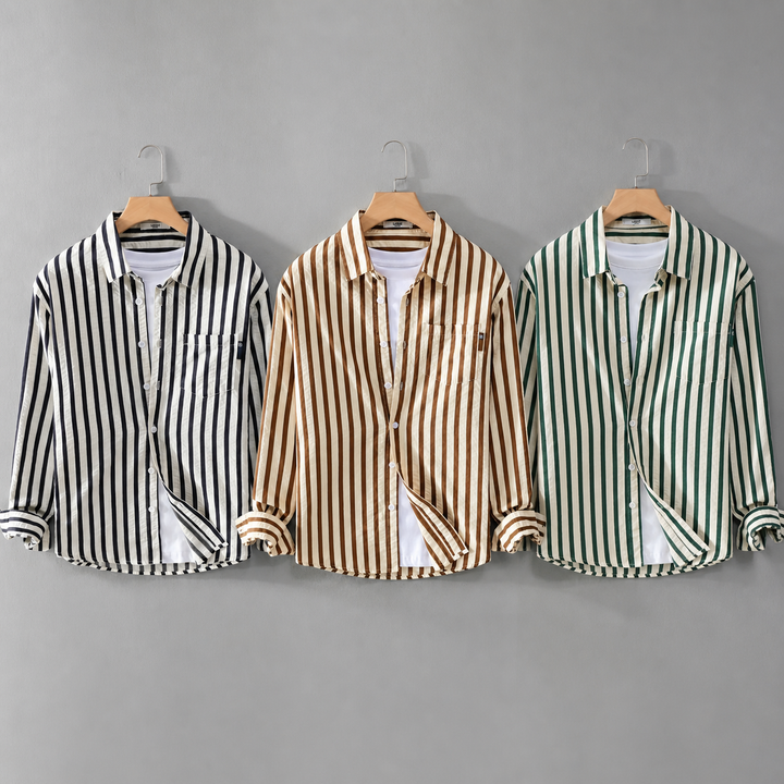 Jarge - Elegant Striped Shirt