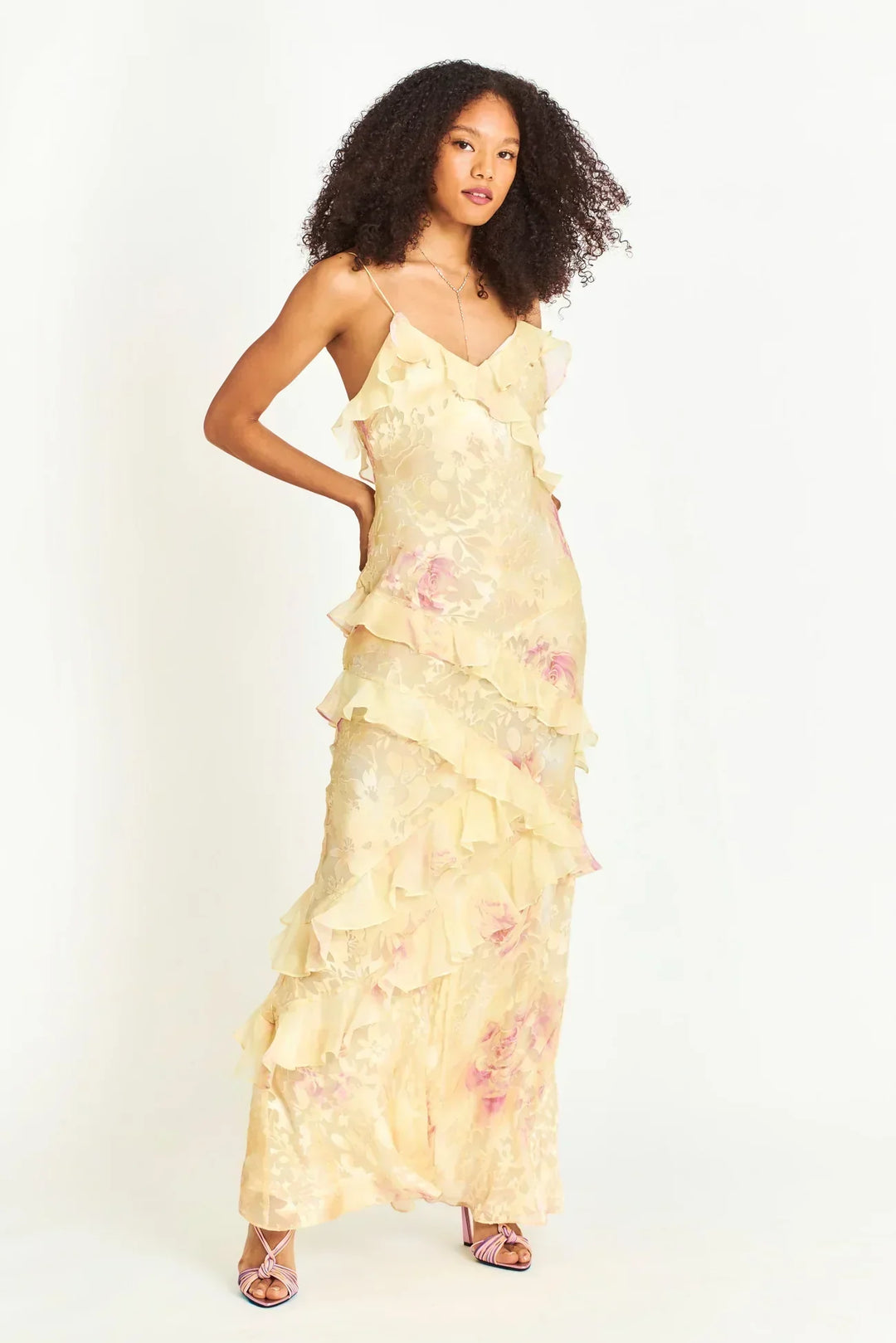 Latonya - Light Dress With Ruffles