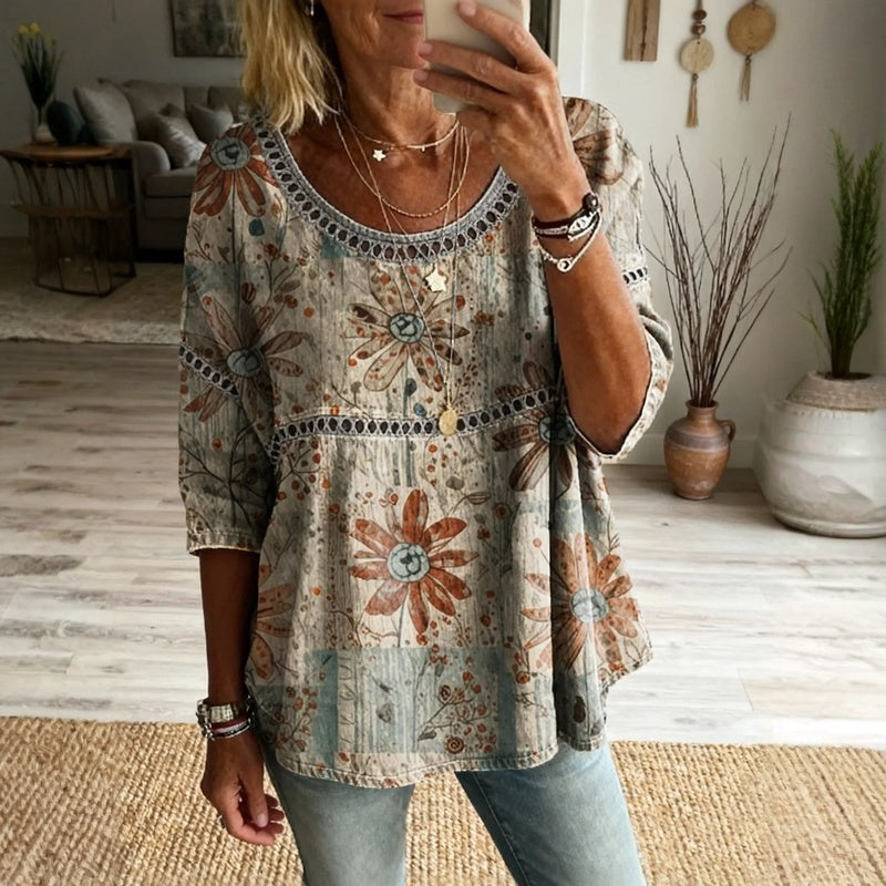 Hannia - Vintage Casual Sweatshirt