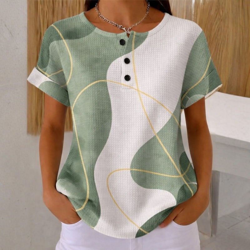 Alvarado - Casual Color Block Blouse