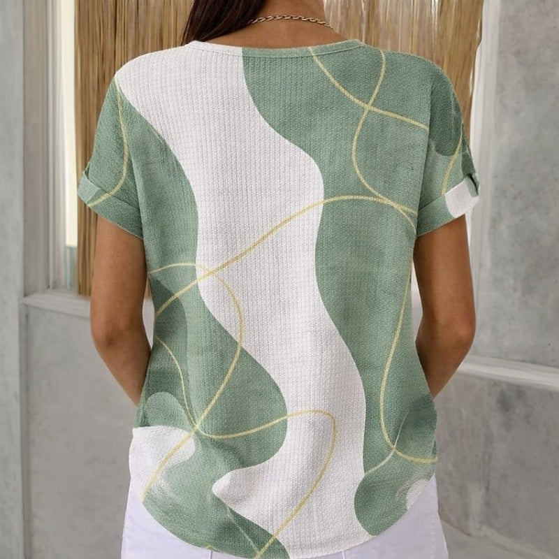 Alvarado - Casual Color Block Blouse