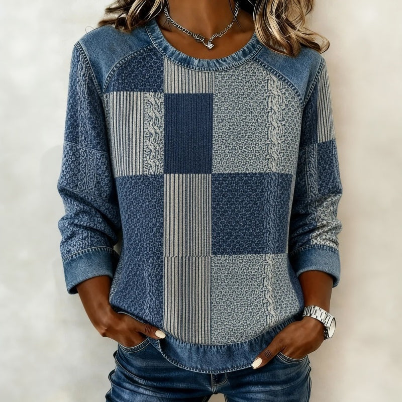 Emilis - Vintage Denim Sweatshirt