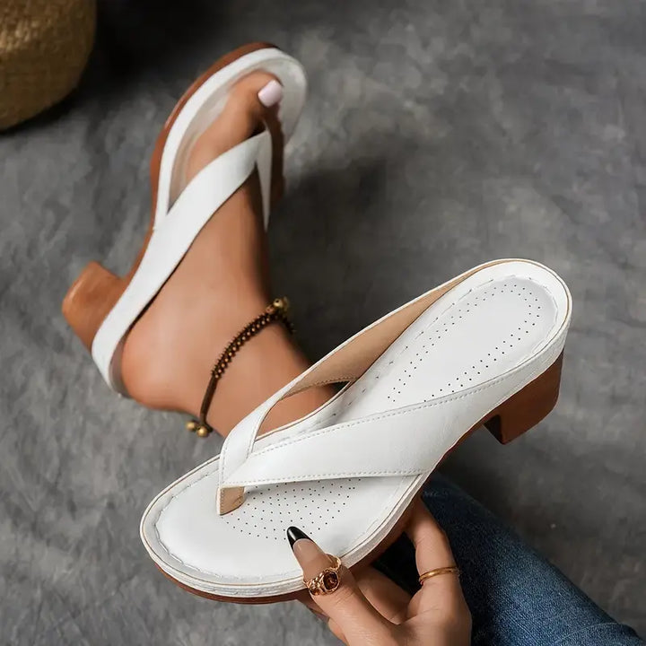 Cinzia - Comfortable Sandals With Thick Heel