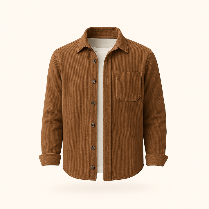 Hamdun - Corduroy Shirt With Buttons