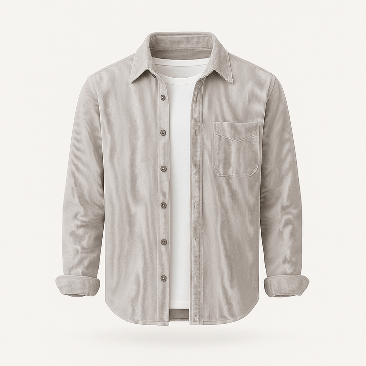 Hamdun - Corduroy Shirt With Buttons