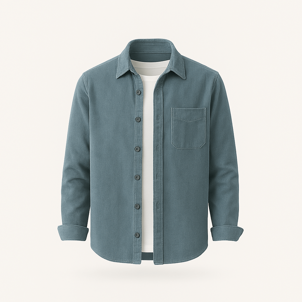 Hamdun - Corduroy Shirt With Buttons