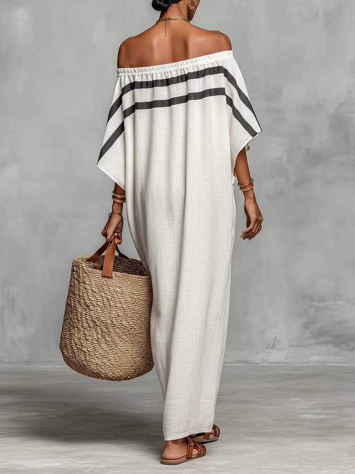 Vilina - Minimalist Linen Maxi Dress
