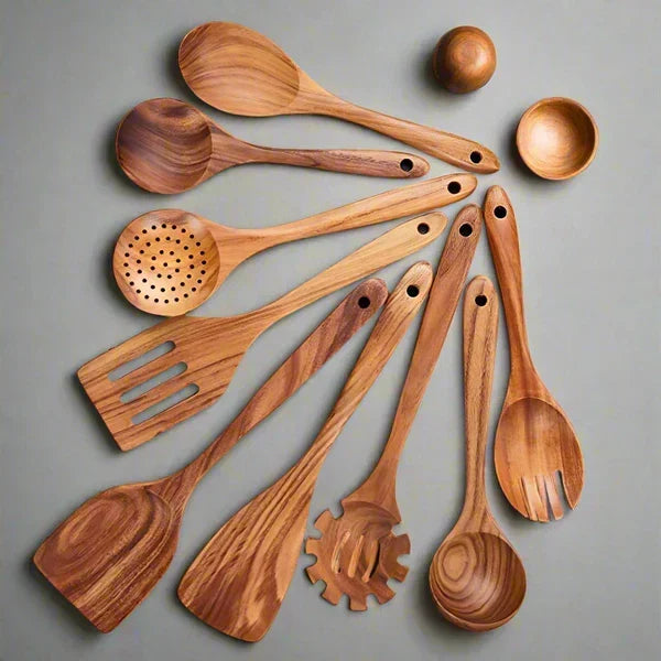 Atlasmark - Teak Cooking Set